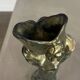 Vase en céramique églomisé