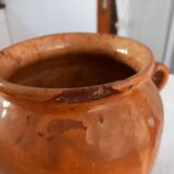 Varnished terracotta pot