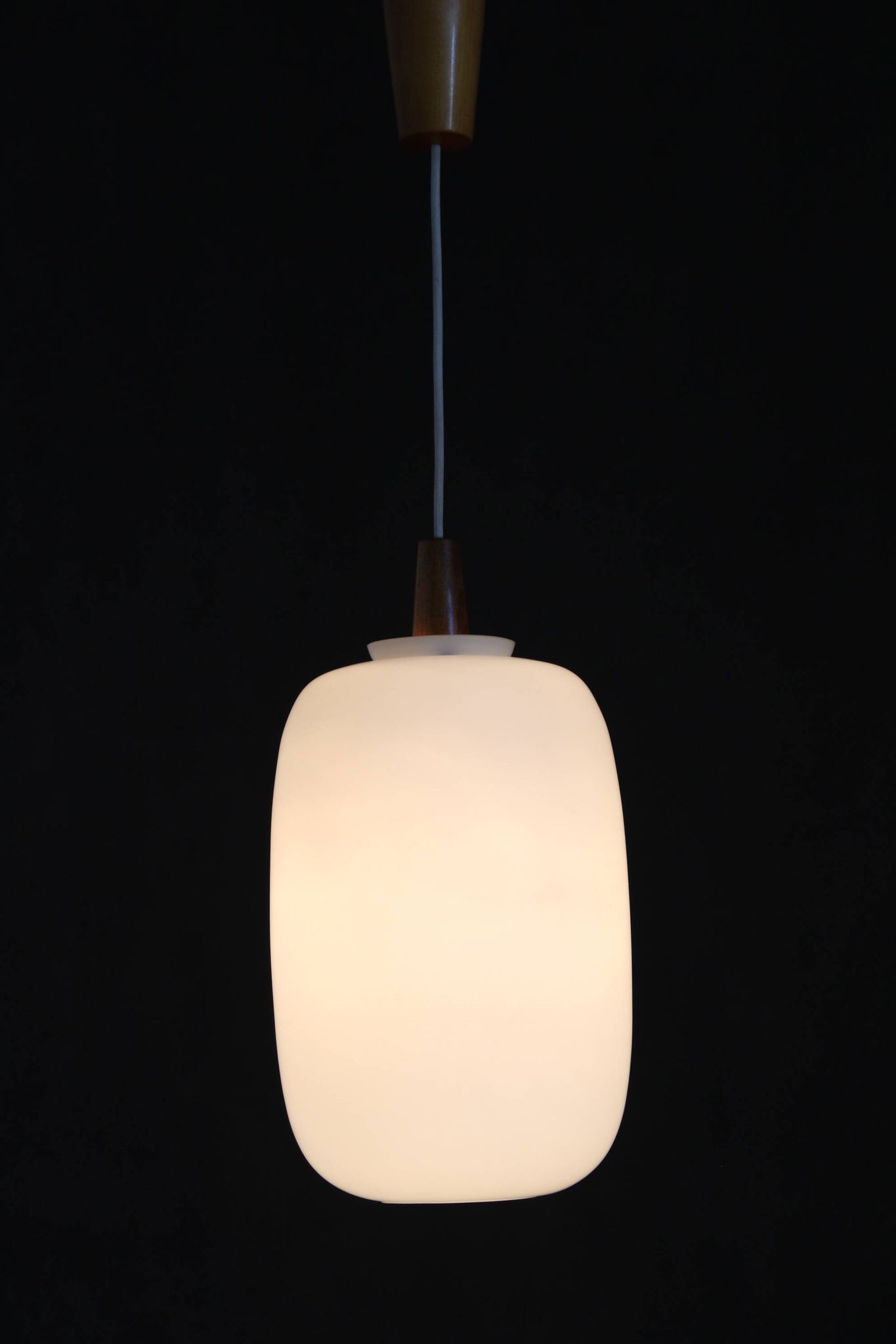 1970s uluv glass pendant, czechoslovakia