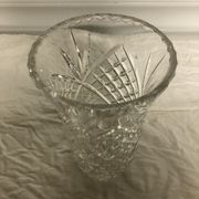 Vintage vase in chiseled crystal