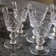8 Verres ciselés en cristal ancien