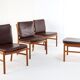 Ensemble de 4 chaises japonaise par Hita Kogei 'Nikko