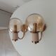 Pair of vintage Maison Delmas wall lights from the 70s