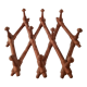 Extendable wall coat rack