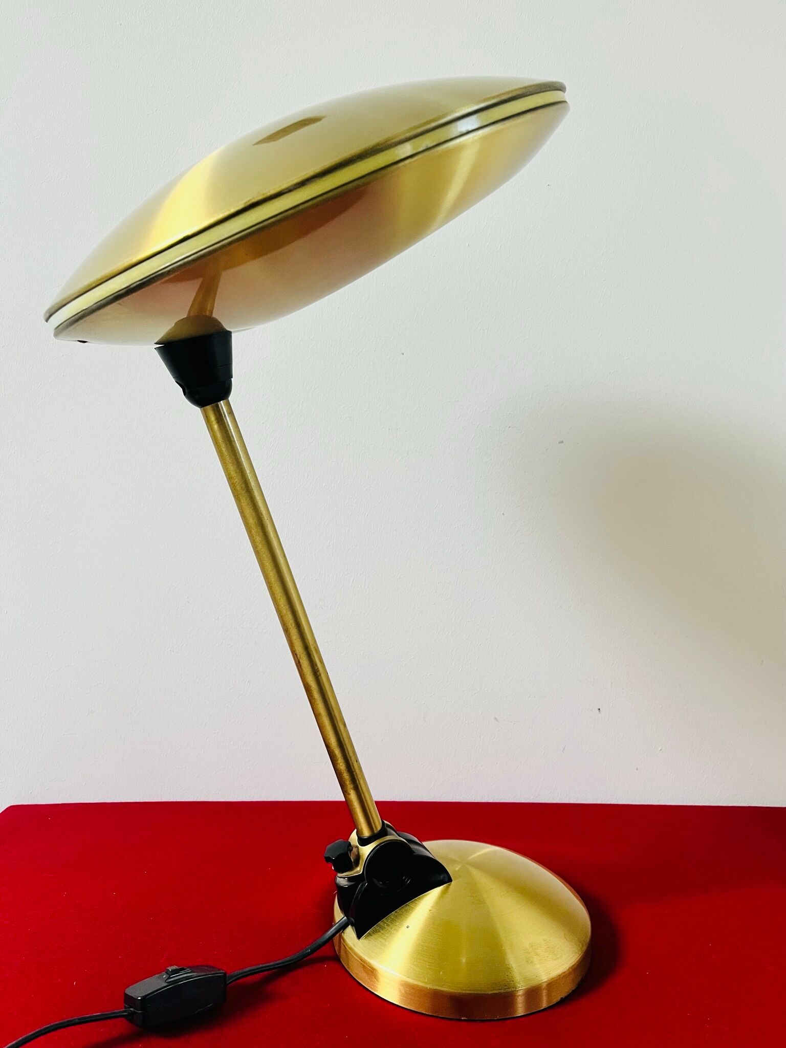 Aluminor brass ufo table / desk lamp 1950