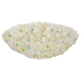 Barovier & Toso Grande Plafonnier Fleur en Verre de Murano Millefiori, Italie, Années 1960