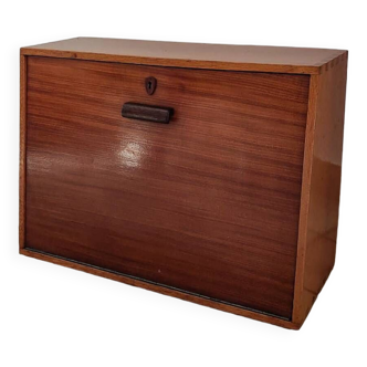 Mid Century Wall Mount Wood desk with formica writing surface