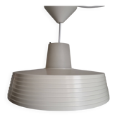 Lampe à suspension Rotaflex space age, forme d'ovni en plastique deels geperst, jaren 1960