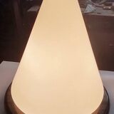 Murano glass and marble cone lamp, vintage design from the 1970s/80s
