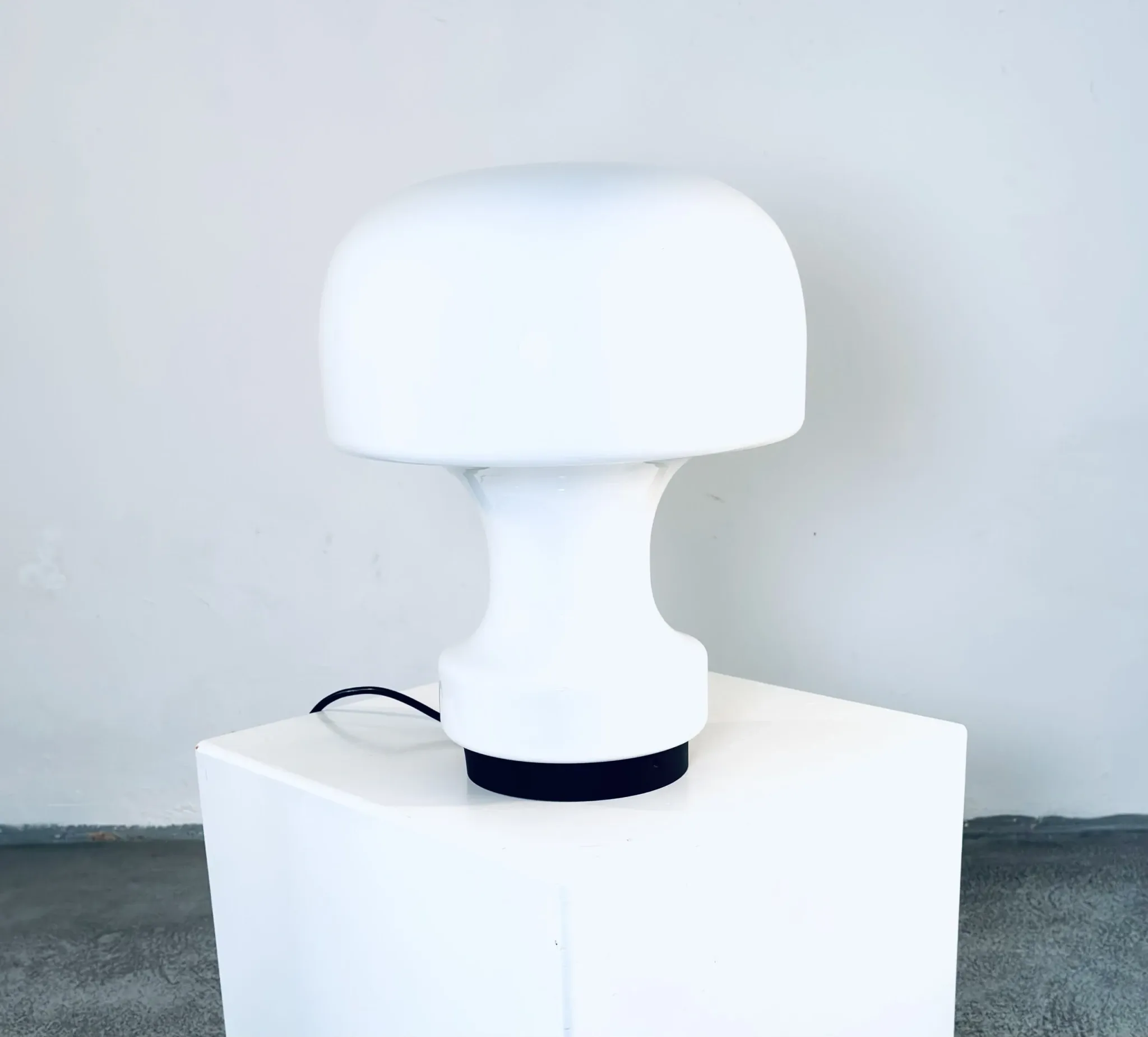 A-743 Mushroom Lamp By Glashütte Limburg, Germany, 1970S