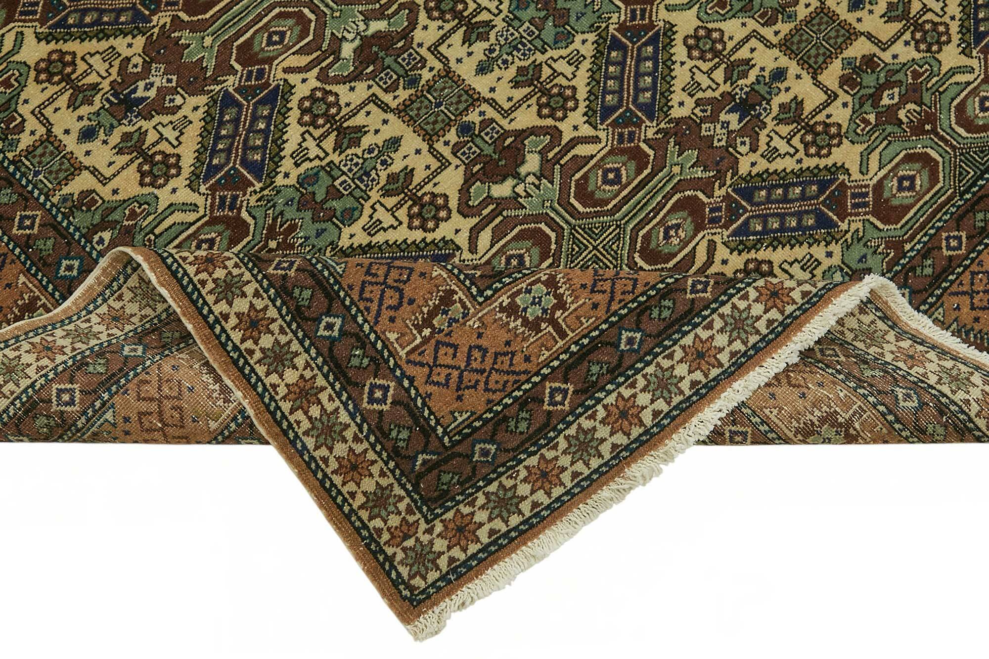 Turkish Wool Vintage Kayseri Rug 197 cm x 293 cm