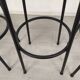 3 vintage black bar stools