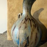 Pitcher with high neck ceramic pottery stoneware d'Art signed Roger Guèrin (1896/1954)