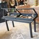 Antique display cabinet on legs
