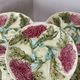 Rare Set of 16 Art Nouveau Chrysanthemum Barbotine Plates, Onnaing