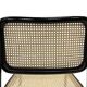 Chaise design Cesca modèle B32 en noir - structure noire