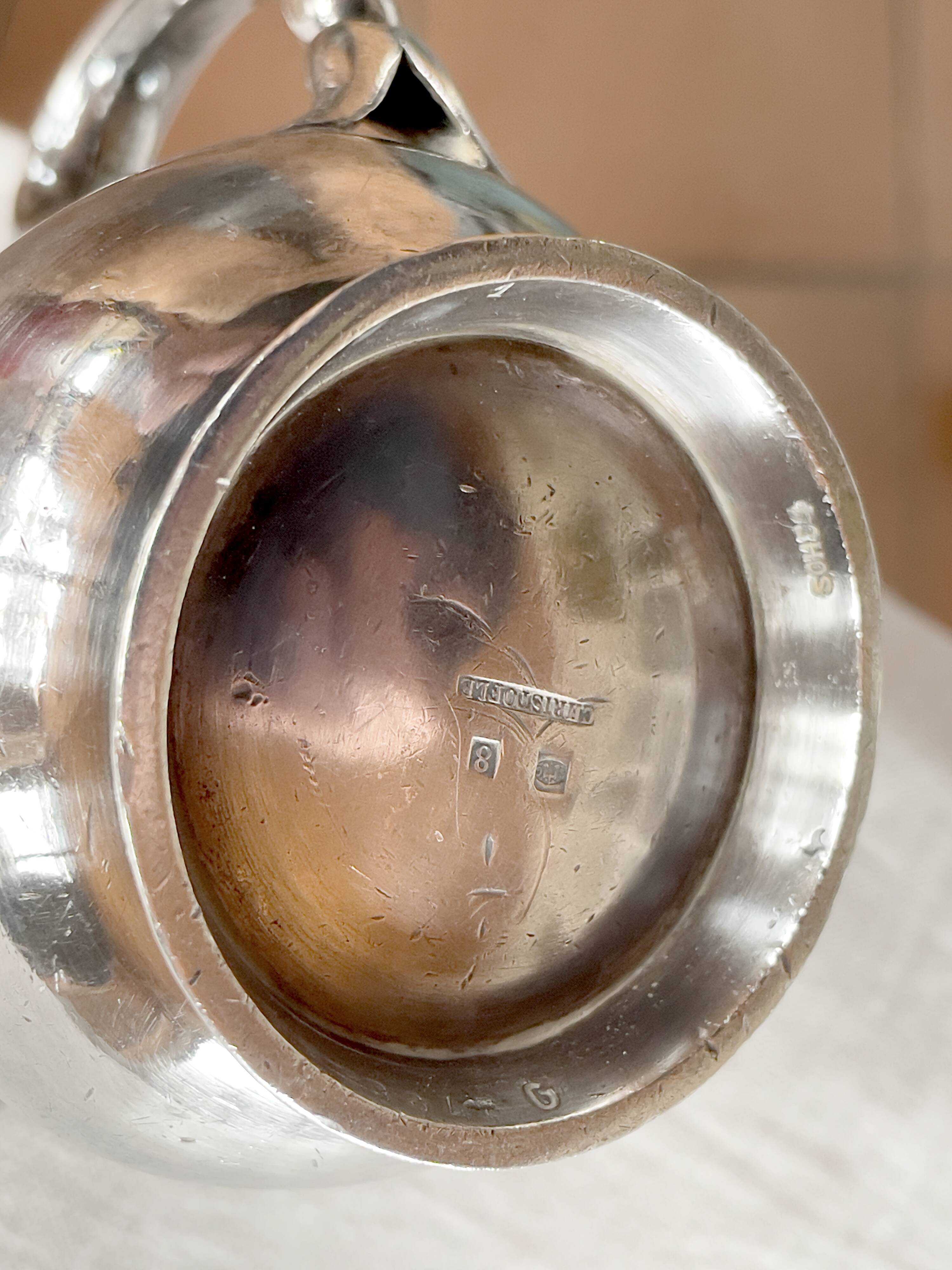 Orient express silver plated milk jug circa 1890 by christofle