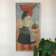 Portuguese Fisherwoman. Oil on canvas by Sergé DELAVEAU (1911-1999)