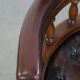 Chesterfield Office Chair on Wheels in Dark Brown Cowhide Leather