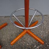 Pair of Scandinavian bar stools AB Bröderna Johansons Fåtöljindustri