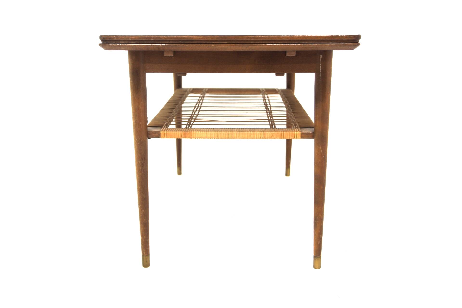 Scandinavian extendable mahogany coffee table, Sweden, 1950s