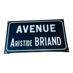 plaque émaillée avenue