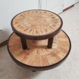 Duo coffee tables Roger Capron model Garrigue