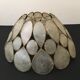 Lampshade in mother-of-pearl and brass