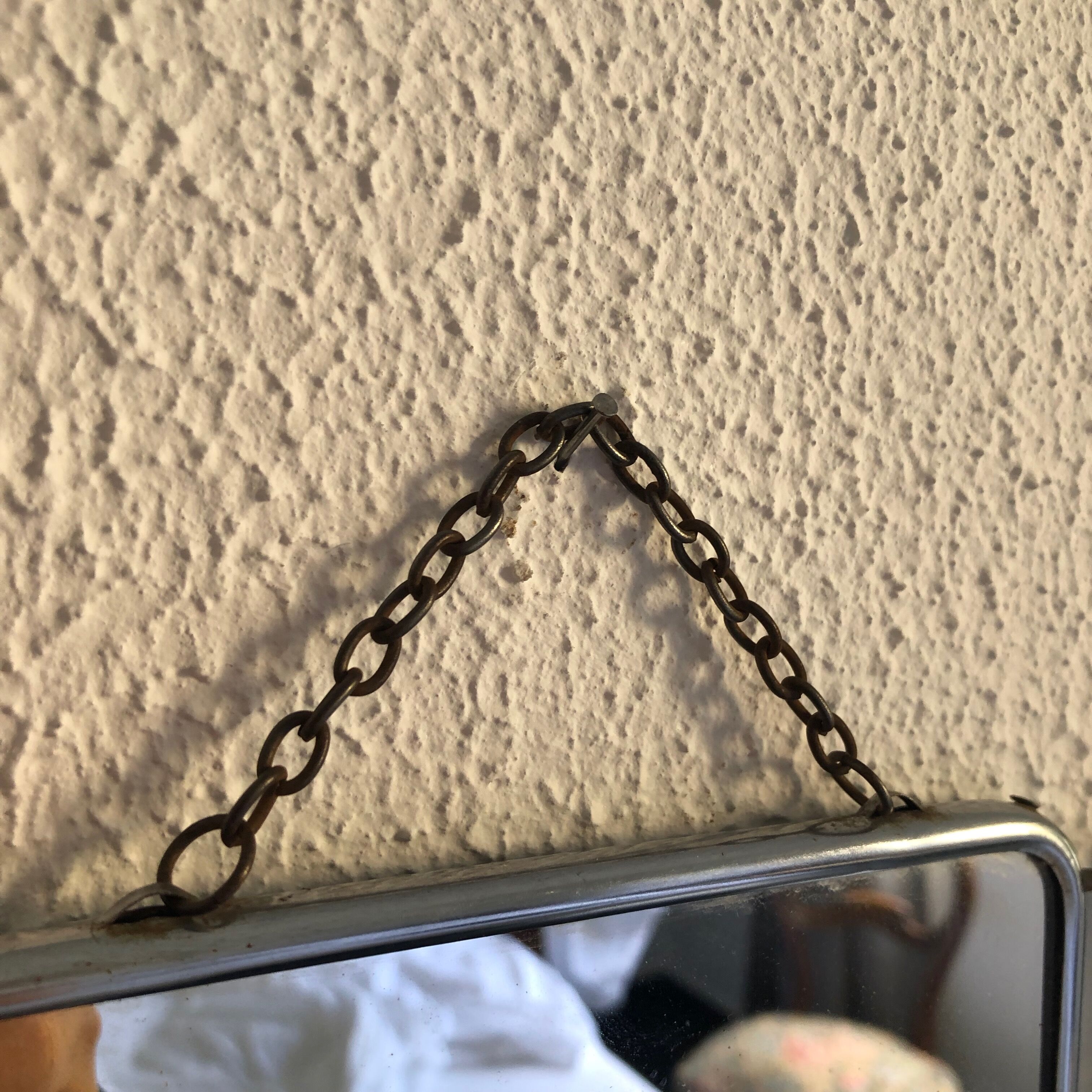 Vintage barber triptych mirror 1950 - 20 x 57 cm