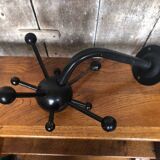 Old sputnik wall coat rack black metal ball vintage