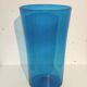 Grand Vase en verre soufflé bleu Empoli
