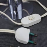 1970s Pair of Chrome Plated Lamps ,Italy