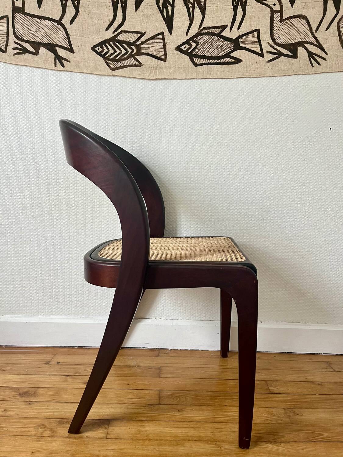 Chaise gondole cannage Baumann
