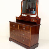 Hairdresser inlaid mahogany