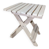 Small folding wooden stool