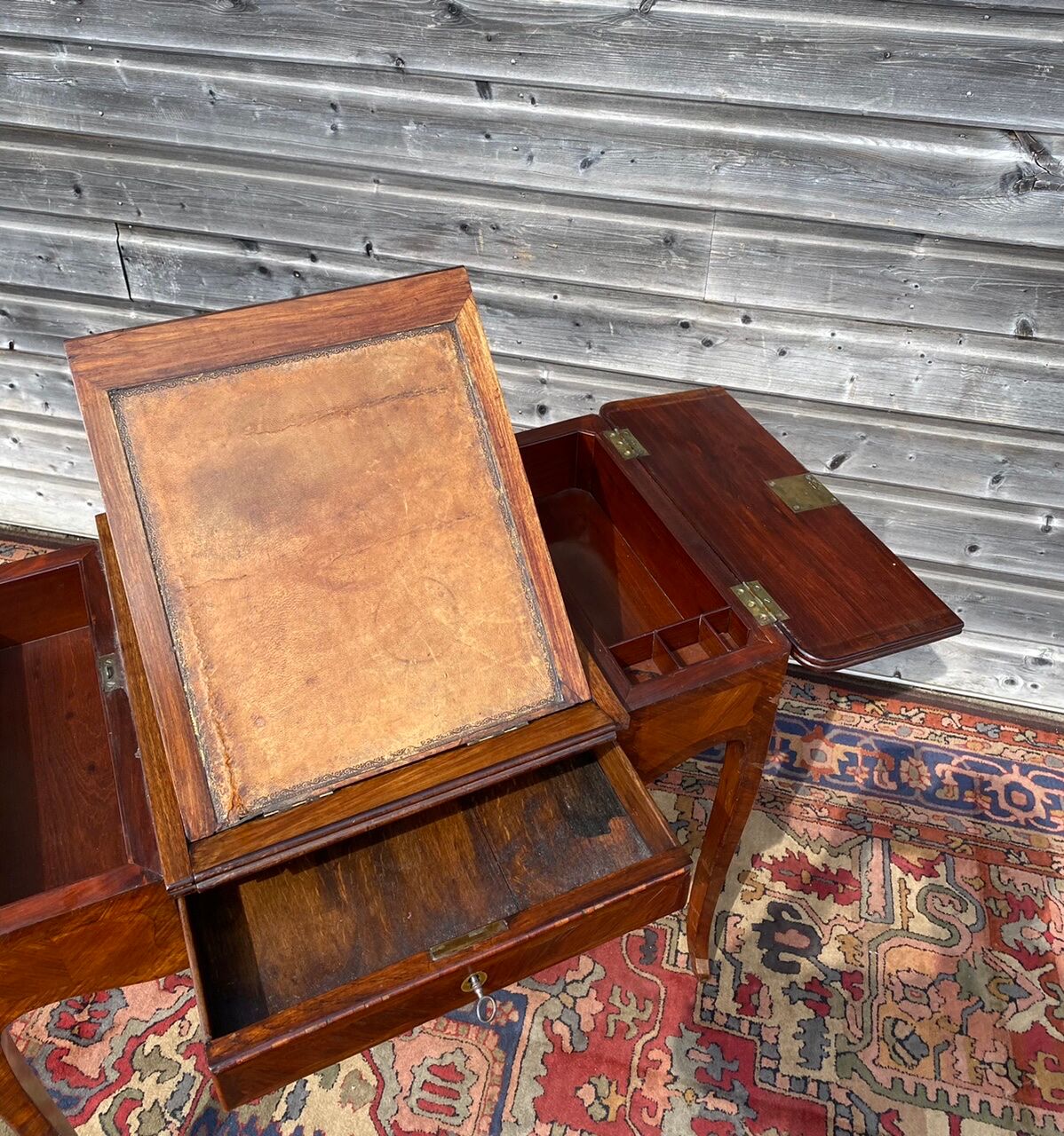 Table Liseuse In Marquetry Stamped Louis XV XVIII Century