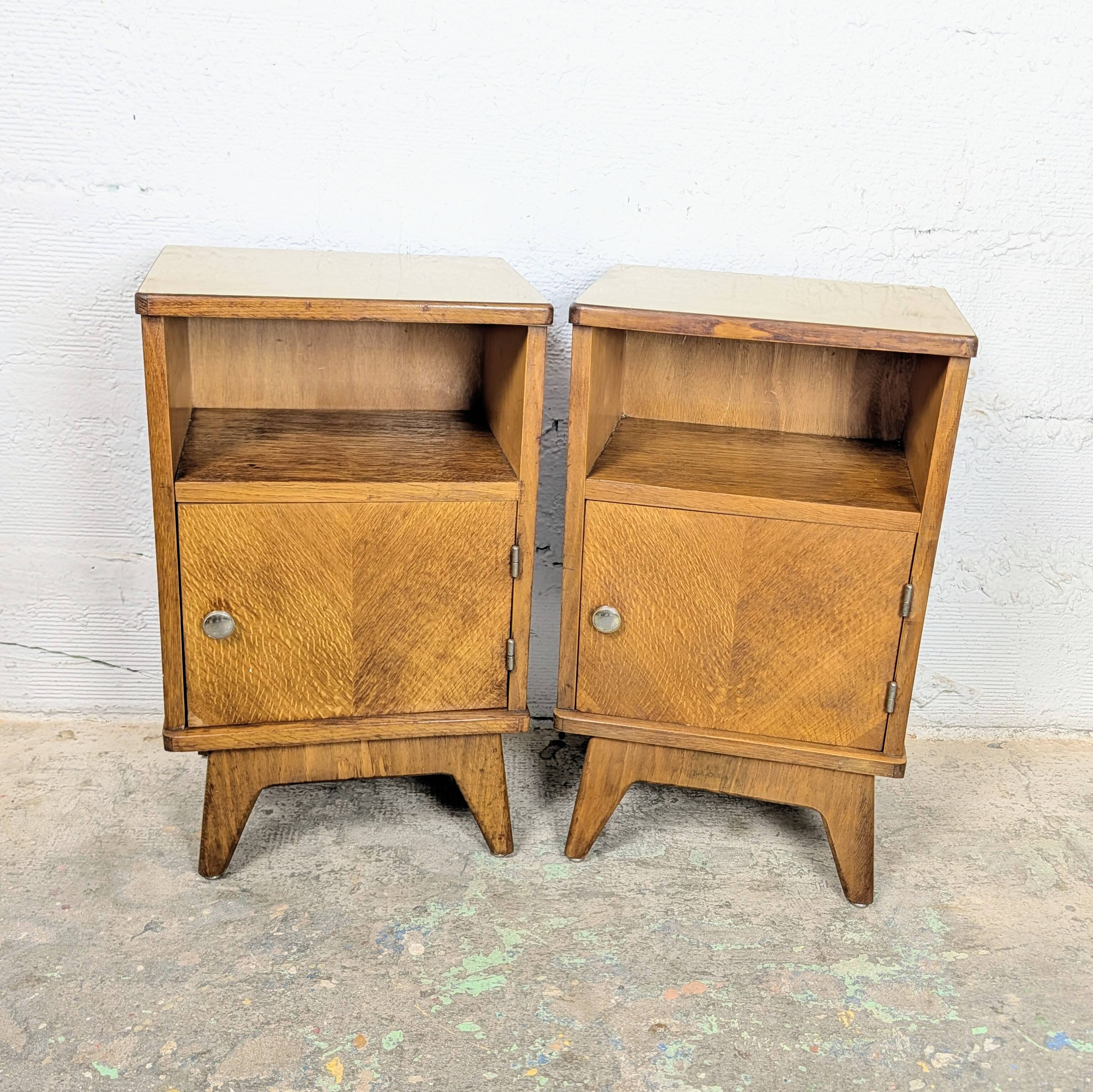 Pair of vintage bedside tables