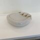 Paolo Traversi Ceramic & Gold Leaf Villari Tulip Plate Tray Vintage Italy 1