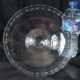 1960/80 /21 cm cut crystal bowl /flowers /plants
