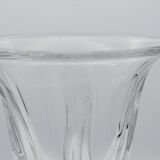 Art Vannes France - Large Sculptural Free-Form Vase - Solid Crystal 1950