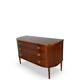 Large half-moon shaped chest of drawers/hall console, 1930s/1940s.