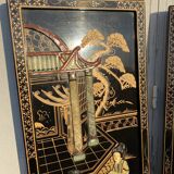 Chinese lacquered panels