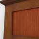 French Art Deco Oak Mirror with Fluted Panel, circa 1930