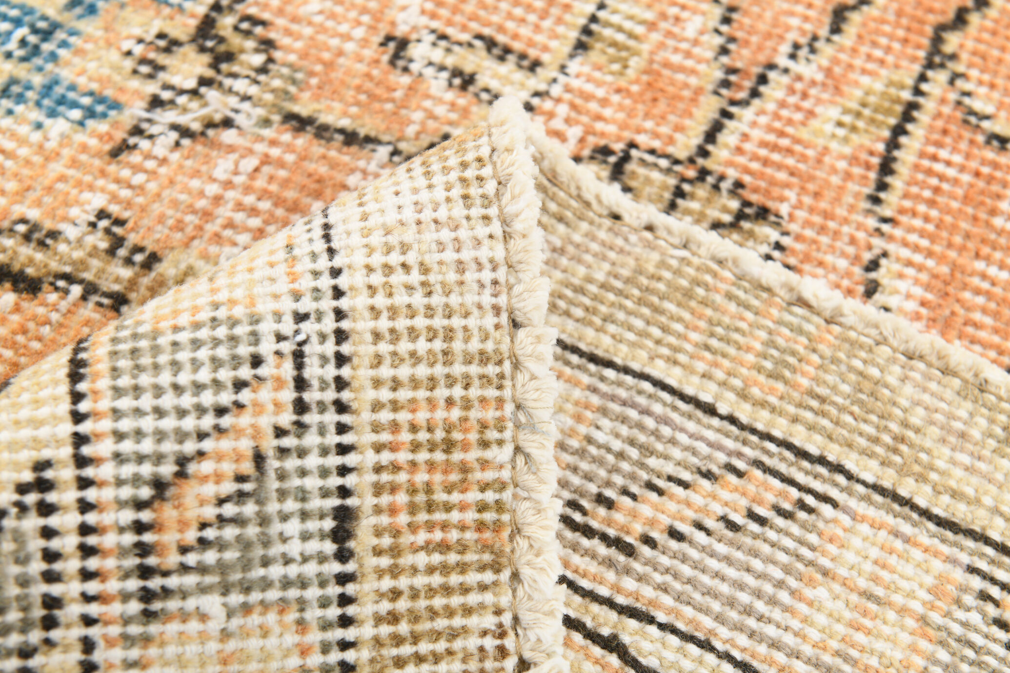 6x10 Pale Orange Floral Turkish Rug, 195x313Cm