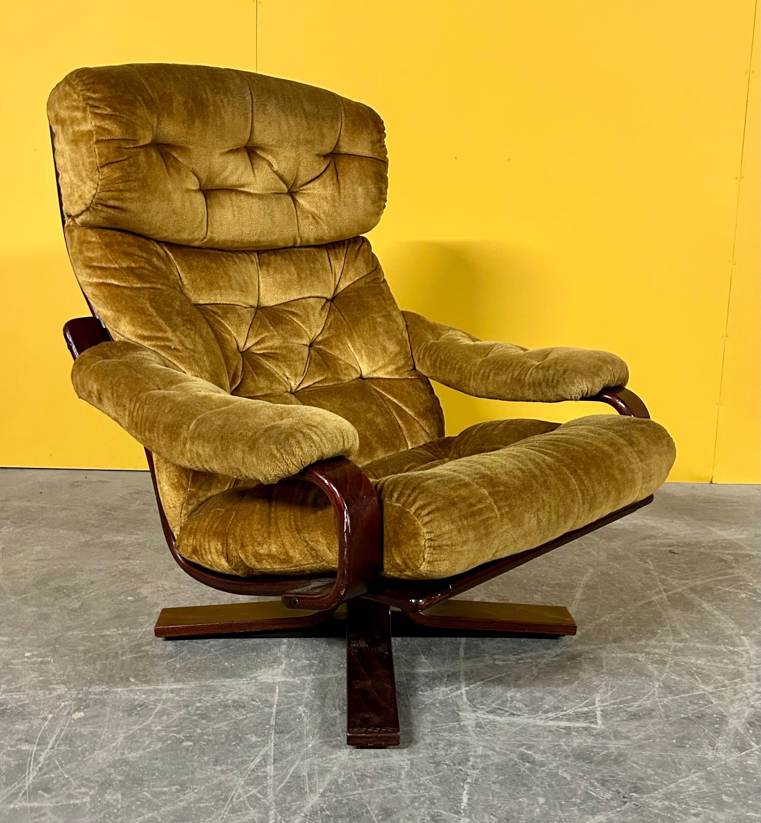 Scandinavian vintage swivel chair 1960s