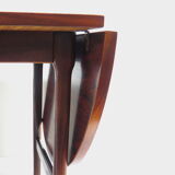 Oval extendable drop-leaf dining table, conference table made of high quality brazilian rio rosewood