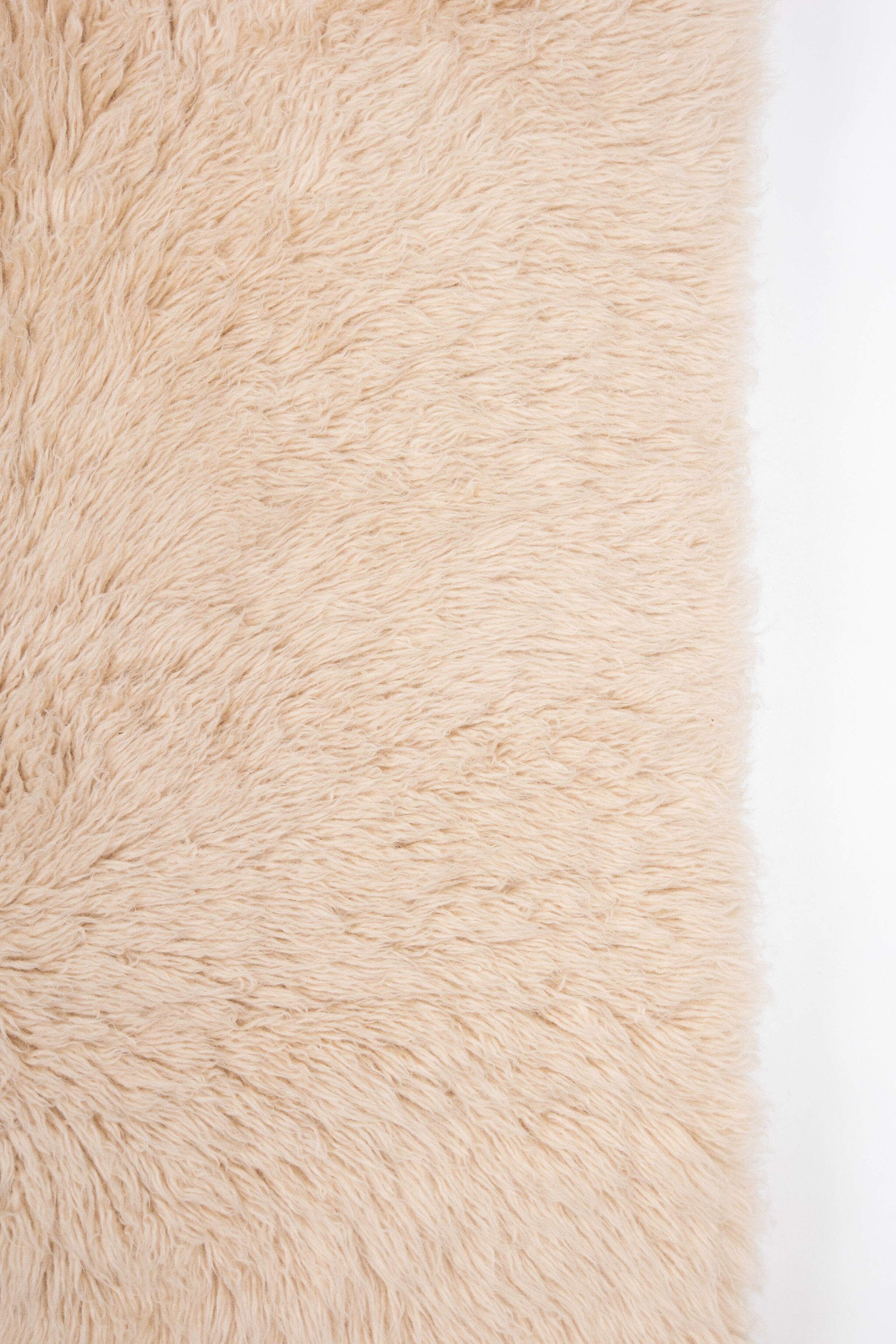 Nude flokati carpet 180 x 120cm