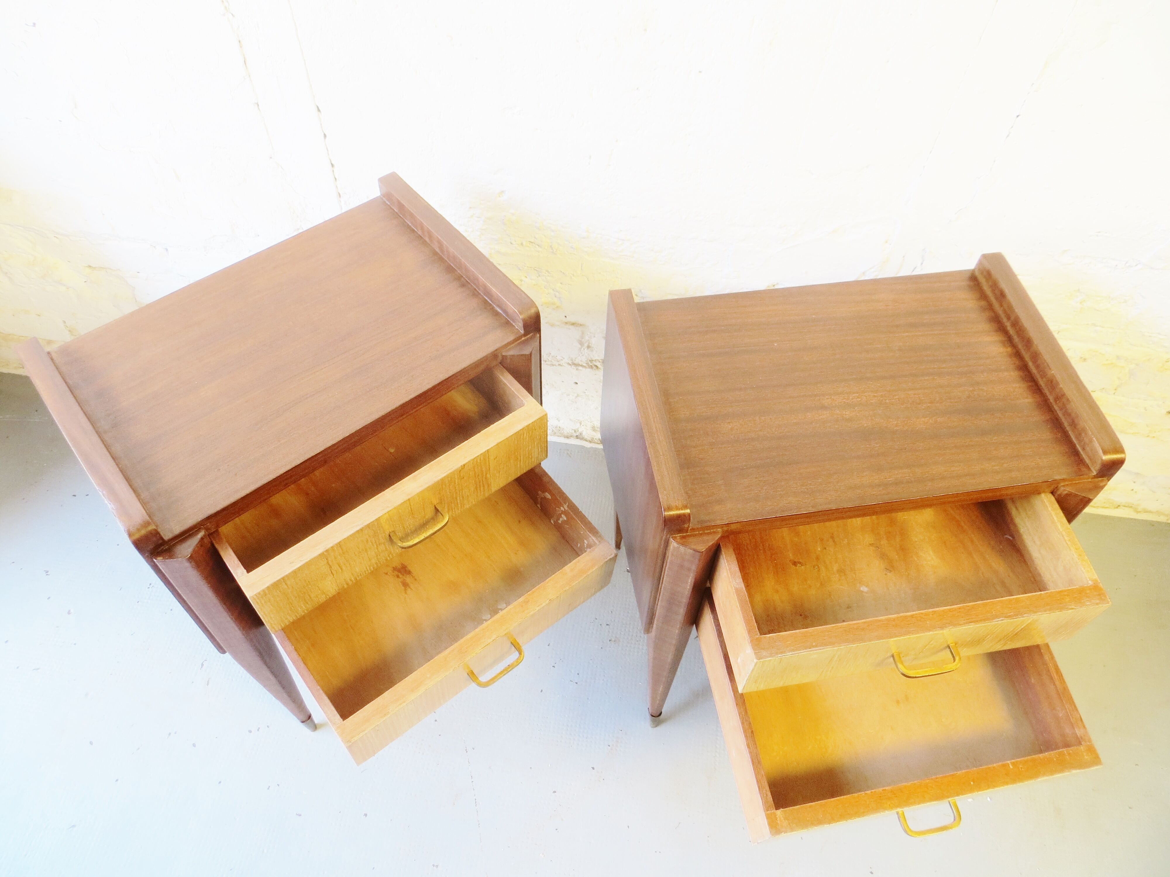 Pair of Art Deco 40s bedside tables