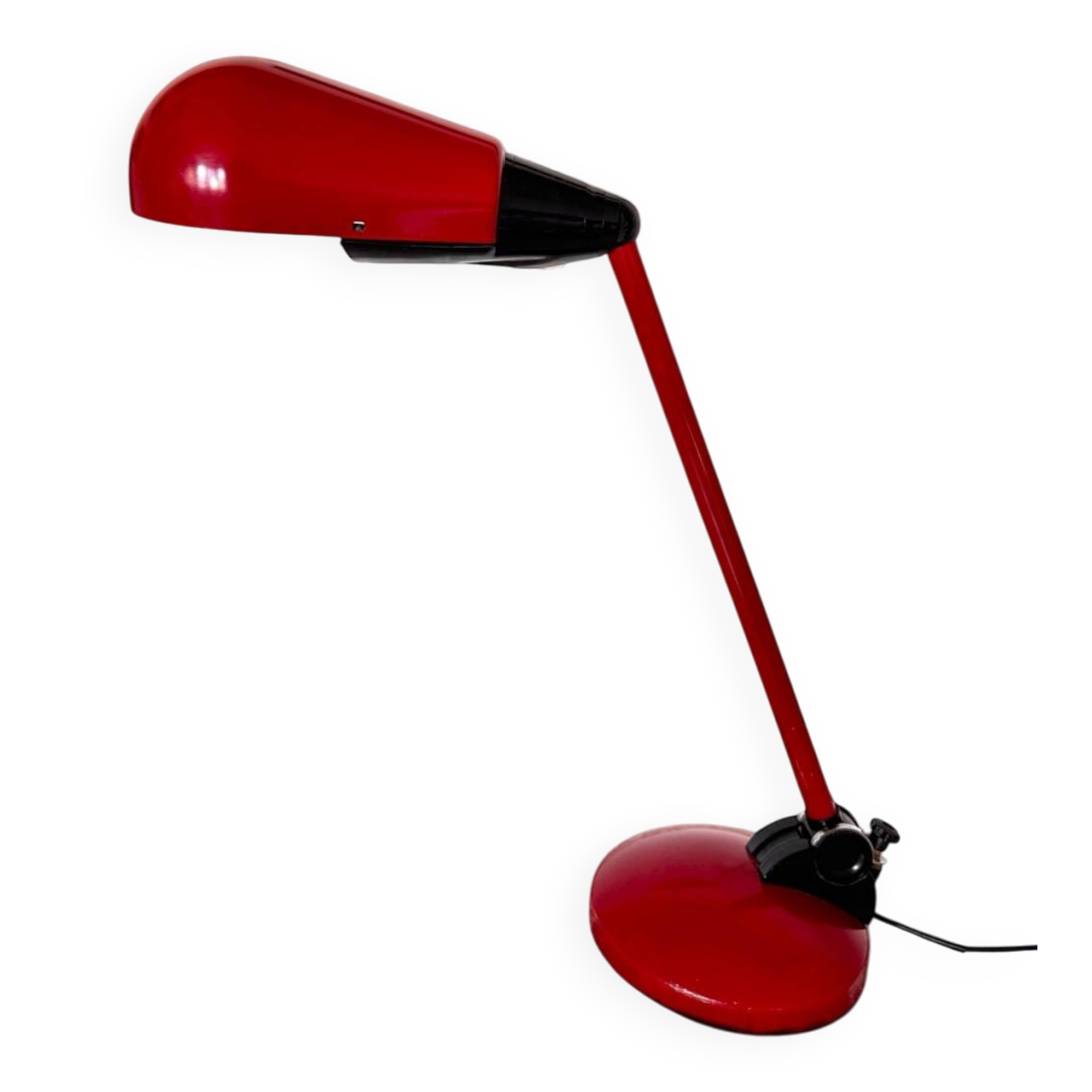 Vintage articulated lamp – Red metal – France 1970/80