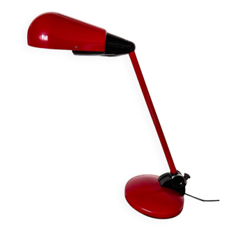 Lampe articulée vintage – Métal rouge – France 1970/80